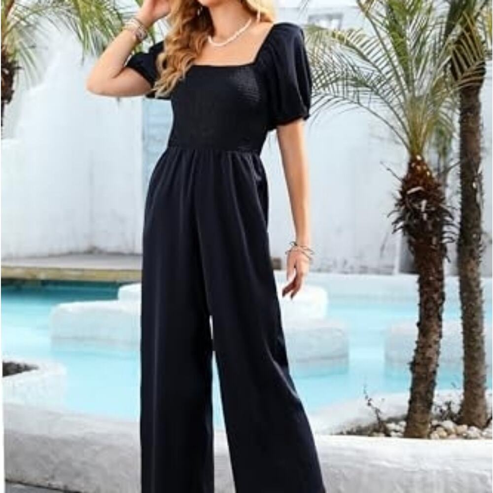 Elegant Jumpsuit Brand Welove Fashion Size XL Navy Blue